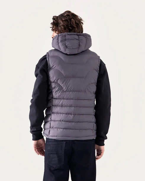 HOODED PUFFER VEST